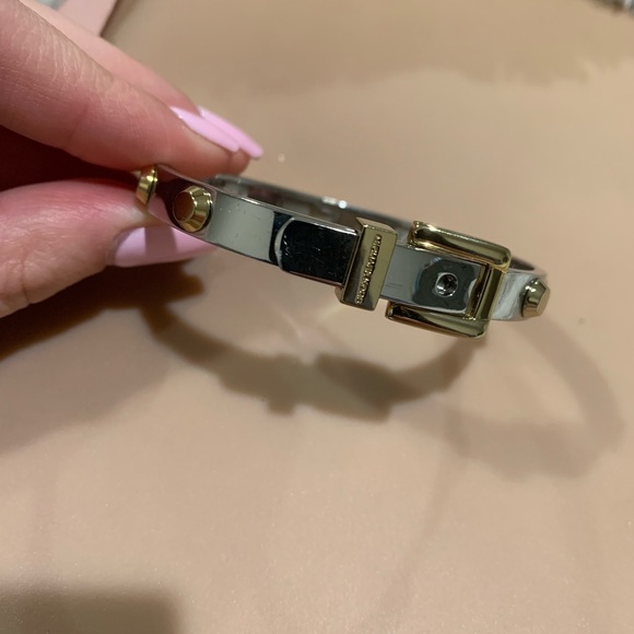 Michael Kors Silver/Gold Buckle Bangle (with dust bag) - Picture 2 of 10
